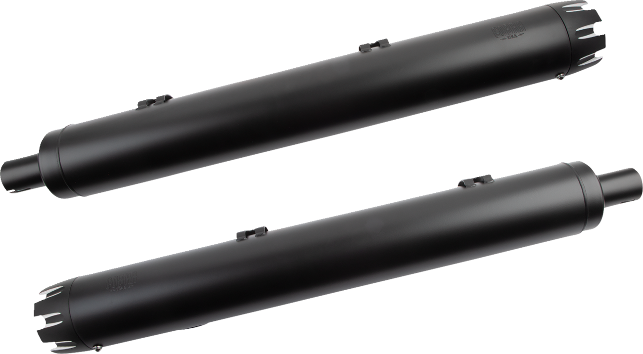 Cobra 4" NH Dual Cut Slip-On Mufflers For Indian Touring 2016-2025