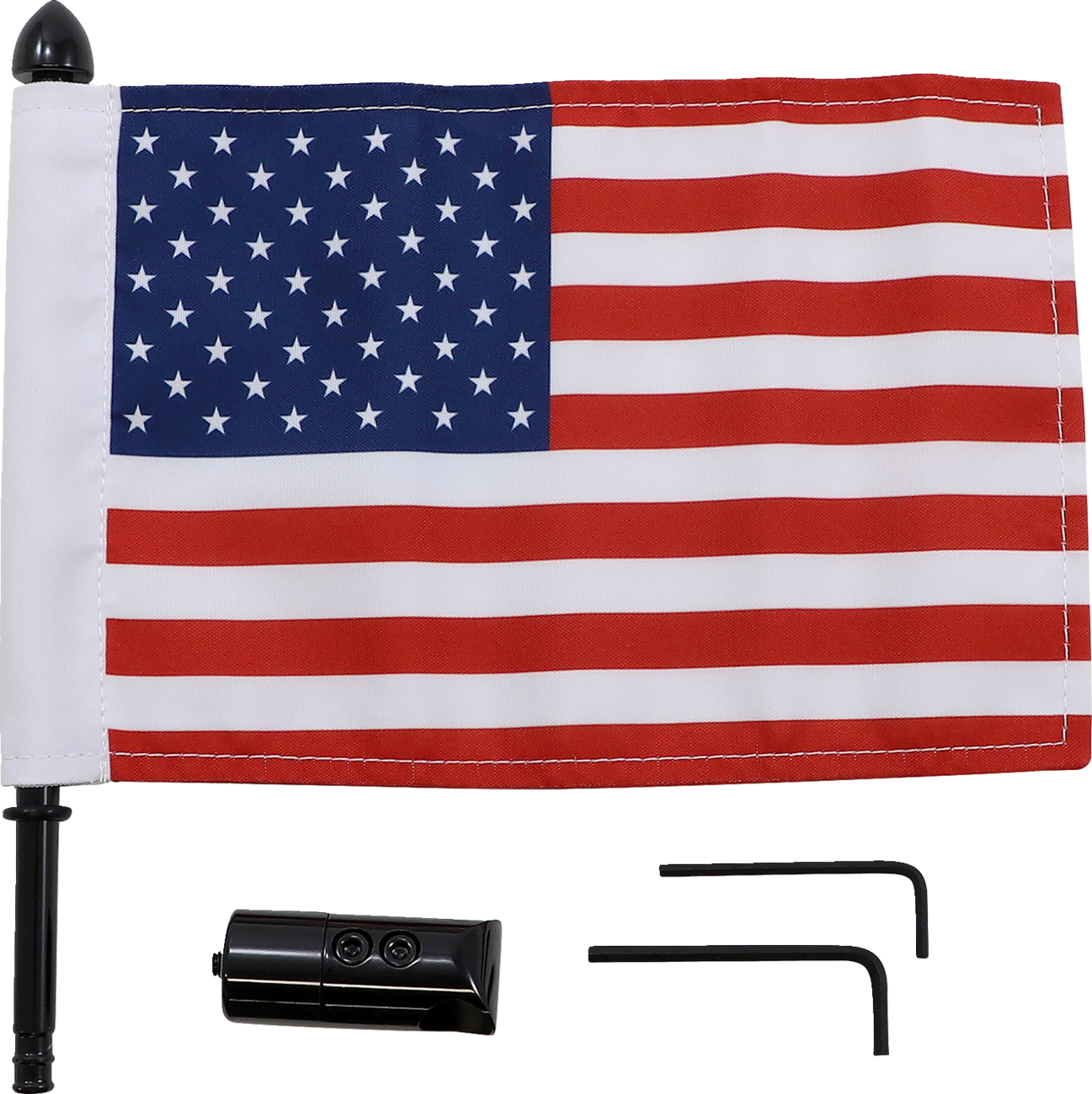 Extended -Style Luggage Rack Flag Mount With Flag
