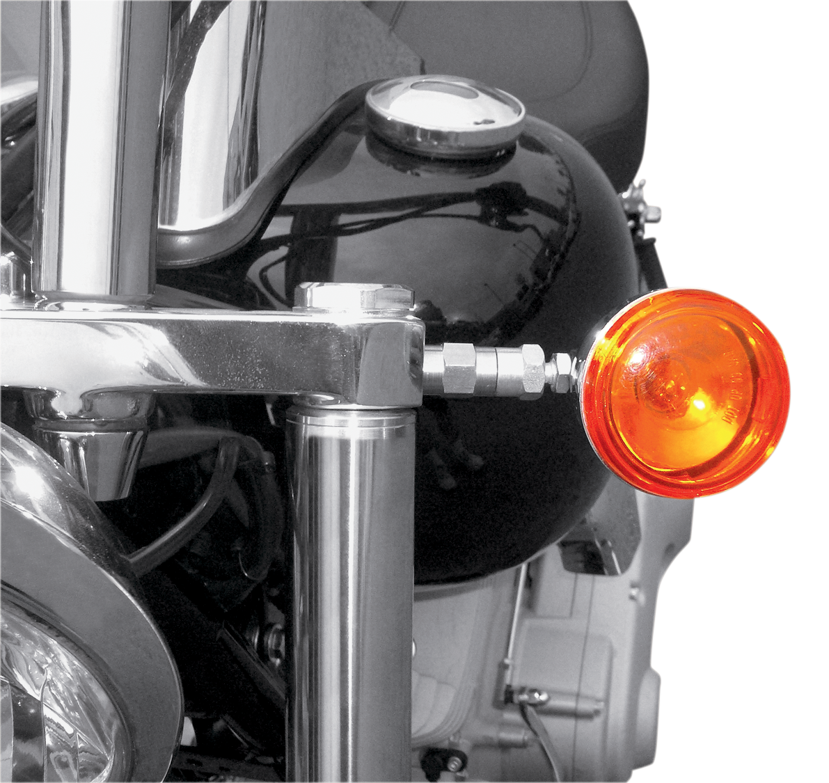 Drag specialties Turn Signal Relocation Kit - Wide Glide Harley Davidson