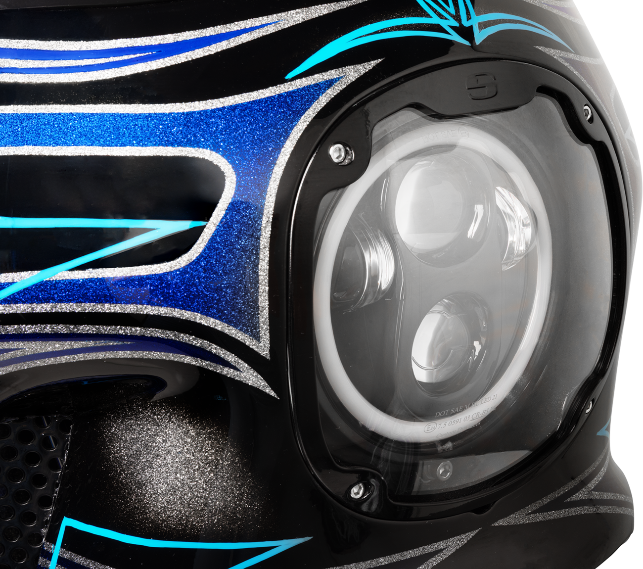 CUSTOM DYNAMICS 5-3/4" LED Halo Headlamp