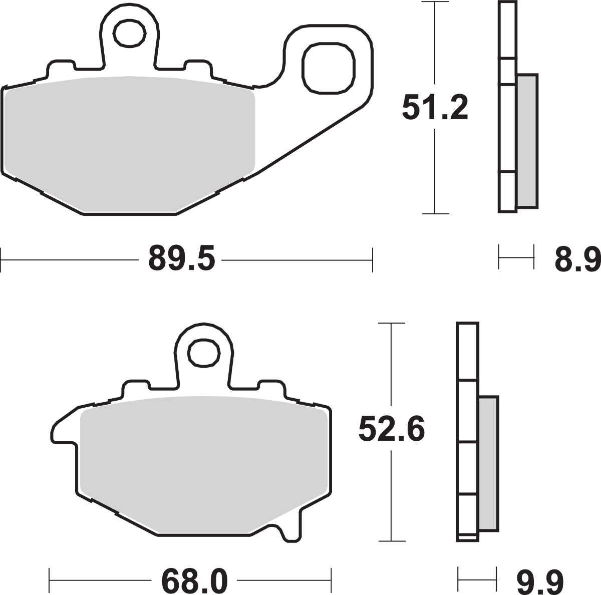 LS Street Excel Sintered Rear Brake Pads