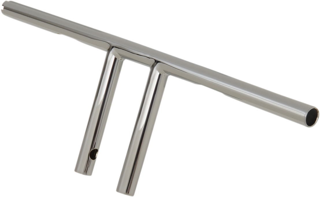 Drag specialties 1" T-Bar - Dimpled - Straight - 6" - Chrome