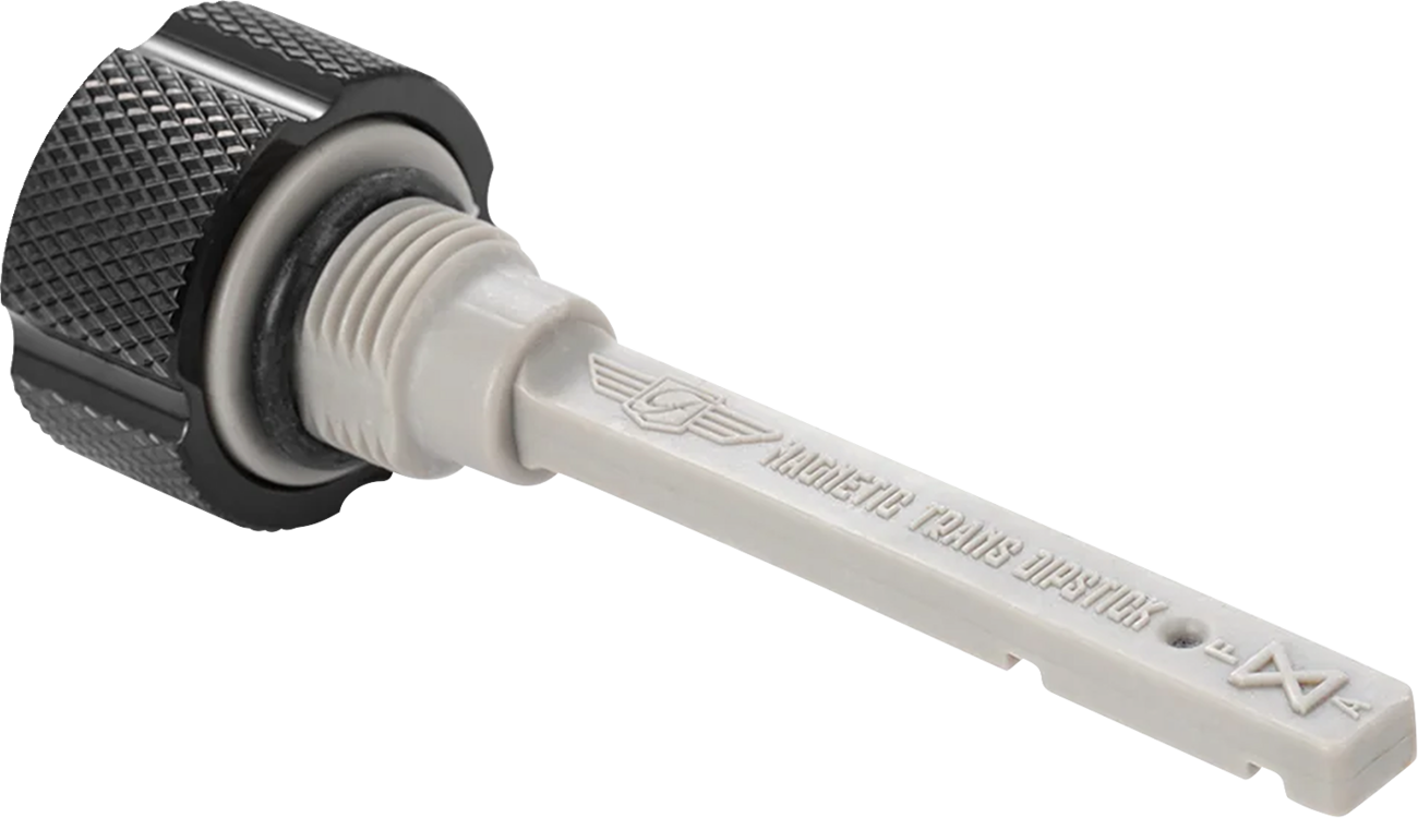 Figurati Designs Stainless Steel Knurled Magnetic Transmission Dipstick For Harley 6-Speed 2006-2025