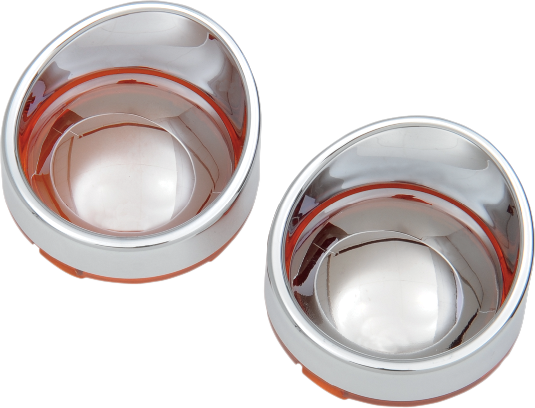 Drag specialties Visor-Style Bezel/Lenses - Amber/Mirror