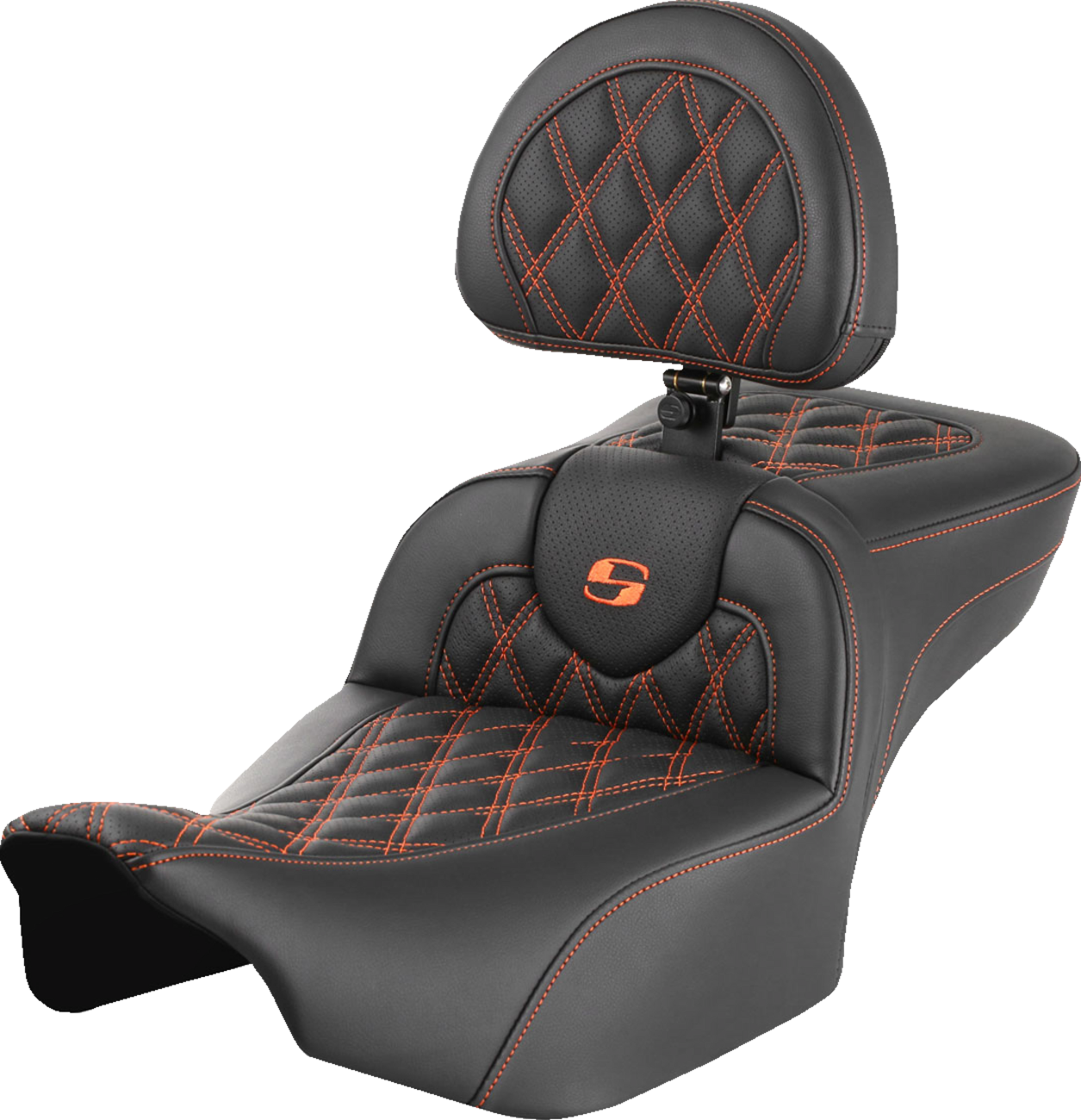 Saddlemen Roadsofa LS Lattice Stitch 2-Up Seat For Harley FLHX / FLTRX 2023-2025