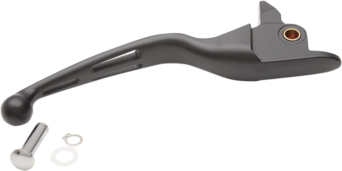 Drag specialties Brake Lever - Wide Blade - Slotted - Black Harley Davidson