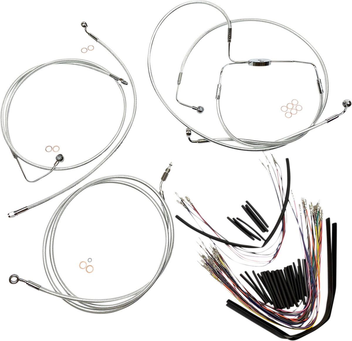 Magnum shielding Sterling Chromite II® Designer Handlebar Installation Kit - 15"-17" - '08-'12 CVO/Screaming Eagle Harley Davidson