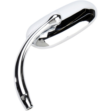 MIRROR OVAL LH CHR SHORT