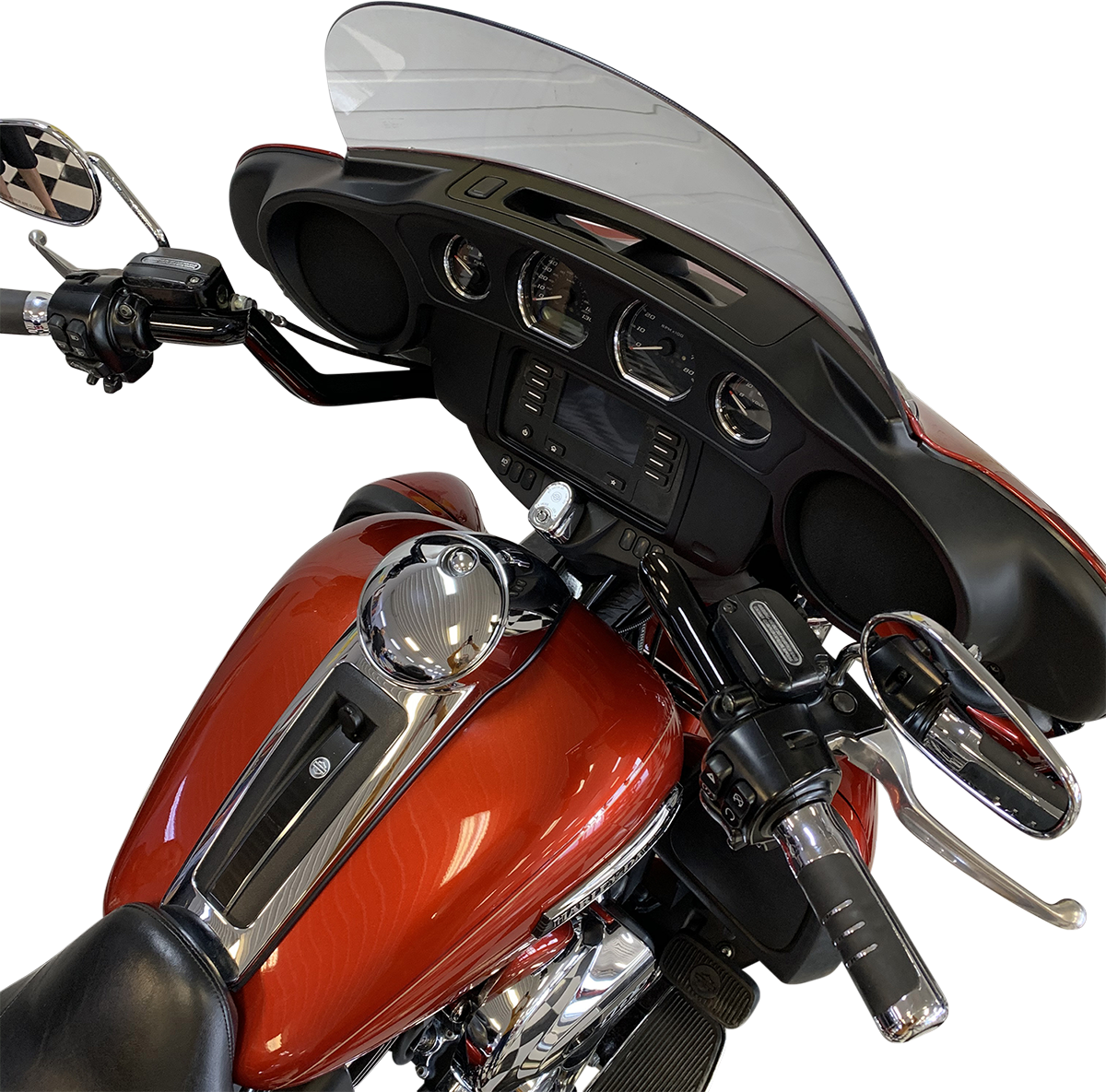 Fat Baggers Inc. 1 1/4" Reduced Reach Pointed Top Handlebar For Harley Touring 2008-2025