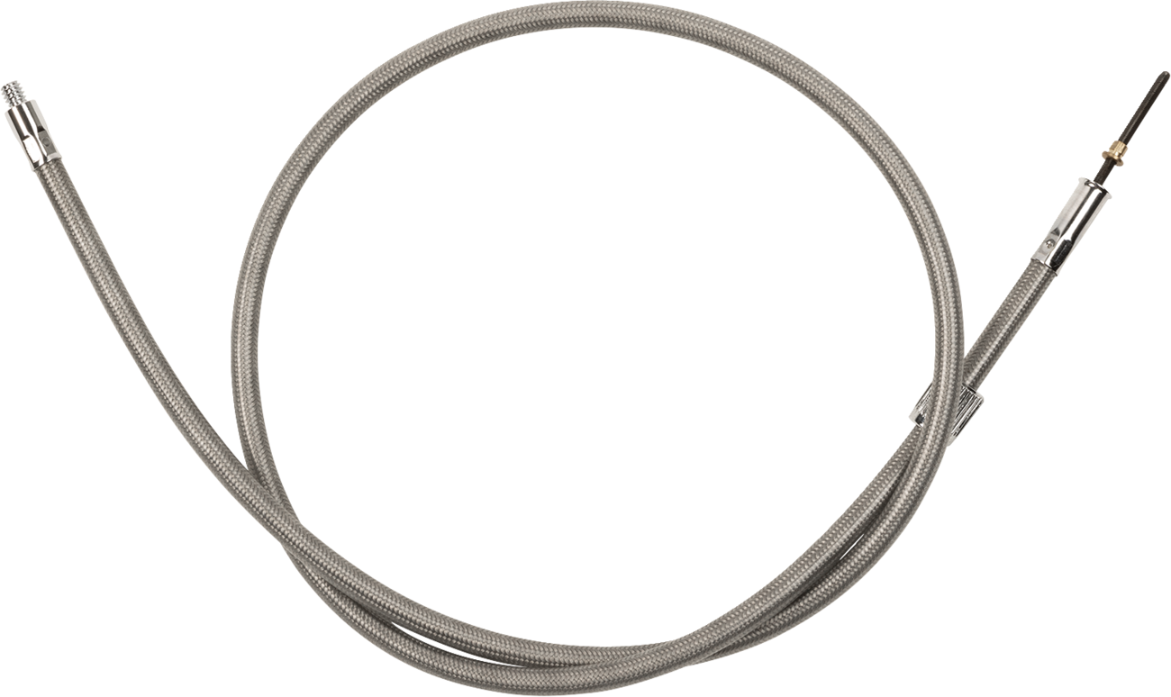 Drag specialties Front-Wheel Drive Speedometer Cable - 40" - Braided Harley Davidson