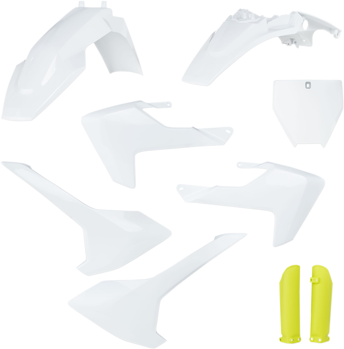 Acerbis Full Replacement Body Kit - '20 OEM White/Yellow 2017-2024 Husqvarna TC65