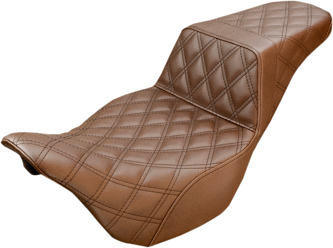 Saddlemen Step-Up LS Lattice Stitch Seat For Harley Touring 2008-2025