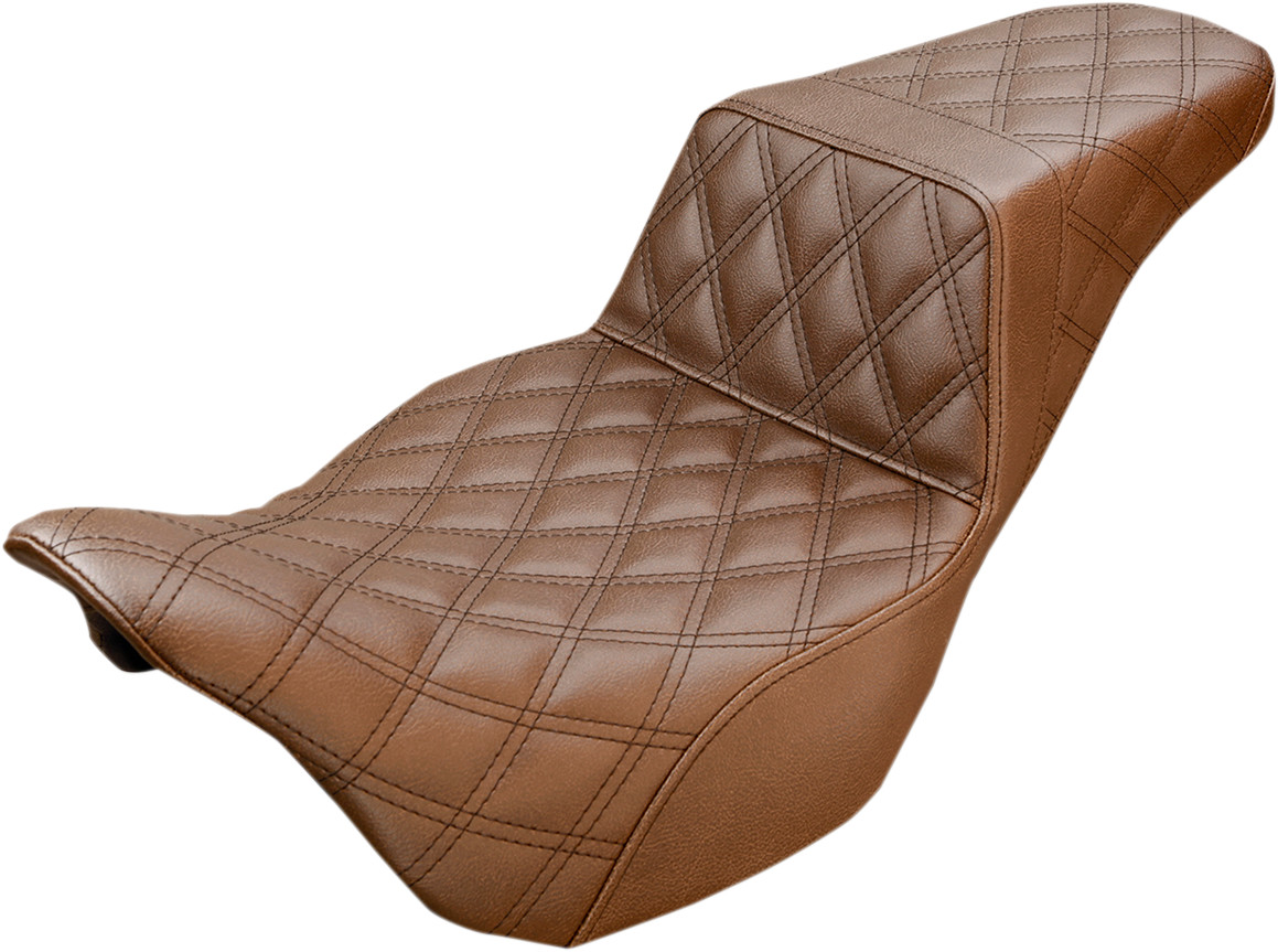 Saddlemen Step-Up LS Lattice Stitch Seat For Harley Touring 2008-2025
