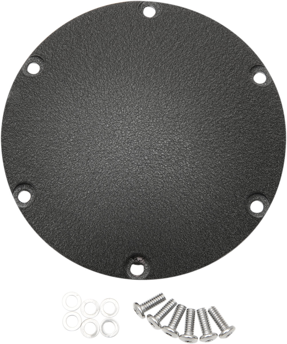 Drag specialties Derby Cover - Wrinkle Black Harley Davidson