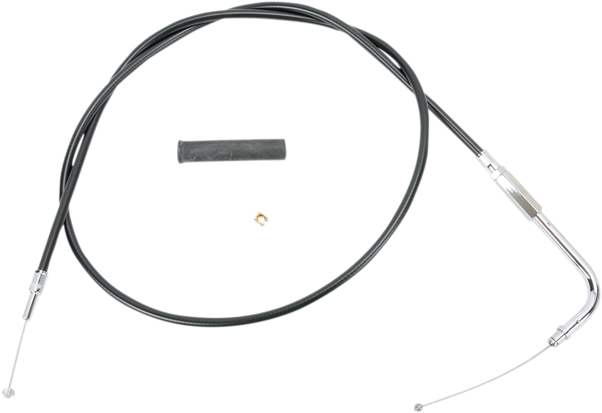 Drag specialties Black Vinyl Throttle Cable - 48-1/2" Harley Davidson