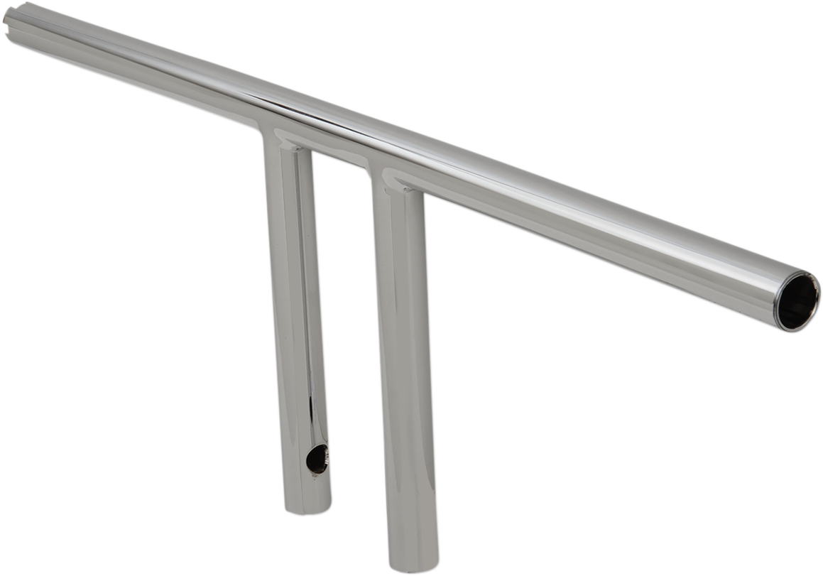 Drag specialties 1" T-Bar - Dimpled - Straight - 8" - Chrome