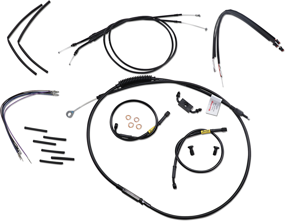 Burly Handlebar Cable Installation Kit For Harley FXDWG w/ ABS 2012-2017