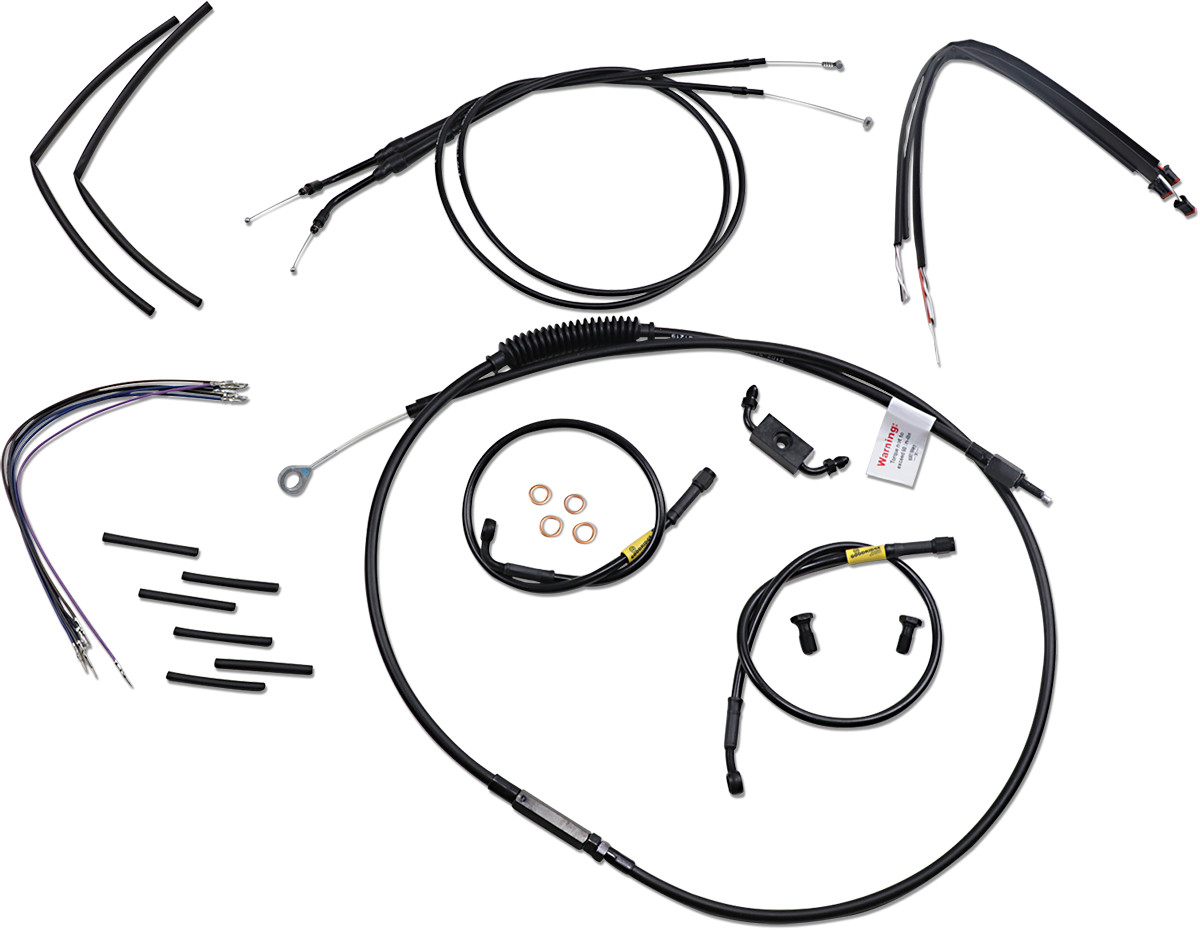 Burly Handlebar Cable Installation Kit For Harley FXDWG w/ ABS 2012-2017