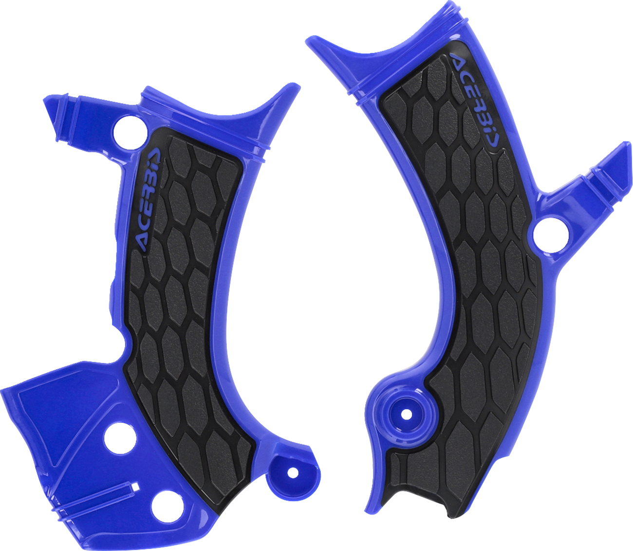 Acerbis X-Grip Frame Guards - Black/Blue - WR 250/450 F 2024-2025 Yamaha WR450F / 2025-2025 Yamaha WR250F