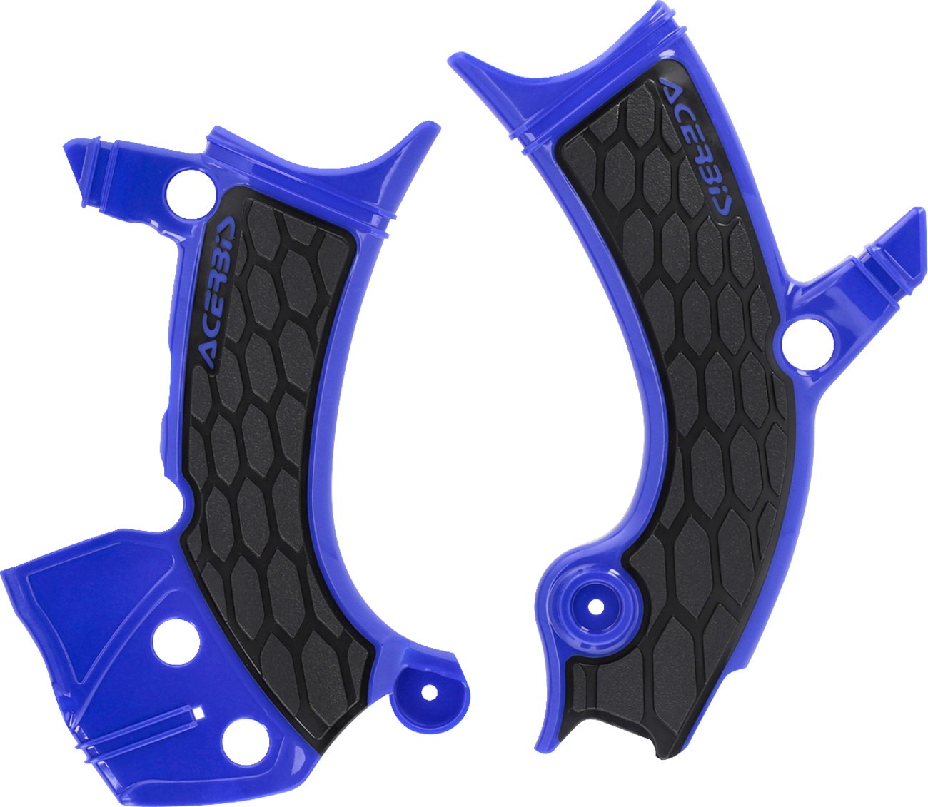 Acerbis X-Grip Frame Guards - Black/Blue - WR 250/450 F 2024-2025 Yamaha WR450F / 2025-2025 Yamaha WR250F