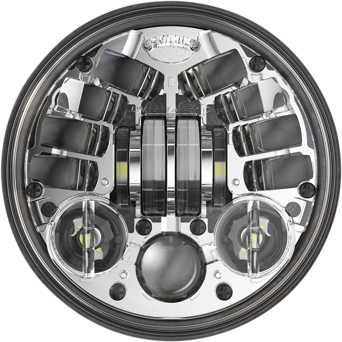 J.w. speaker Adaptive 2 LED Headlight - 5-3/4" - Chrome