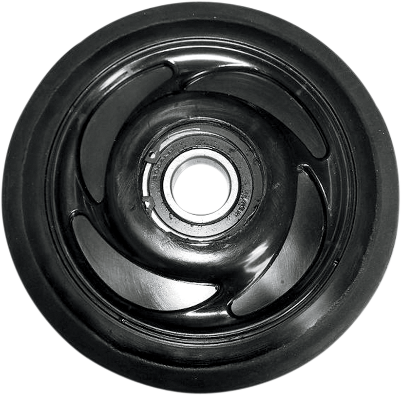 Parts unlimited Idler Wheel with Bearing 6004-2RS - Black - Group 16 - 5.62" OD x 20 mm ID Polaris