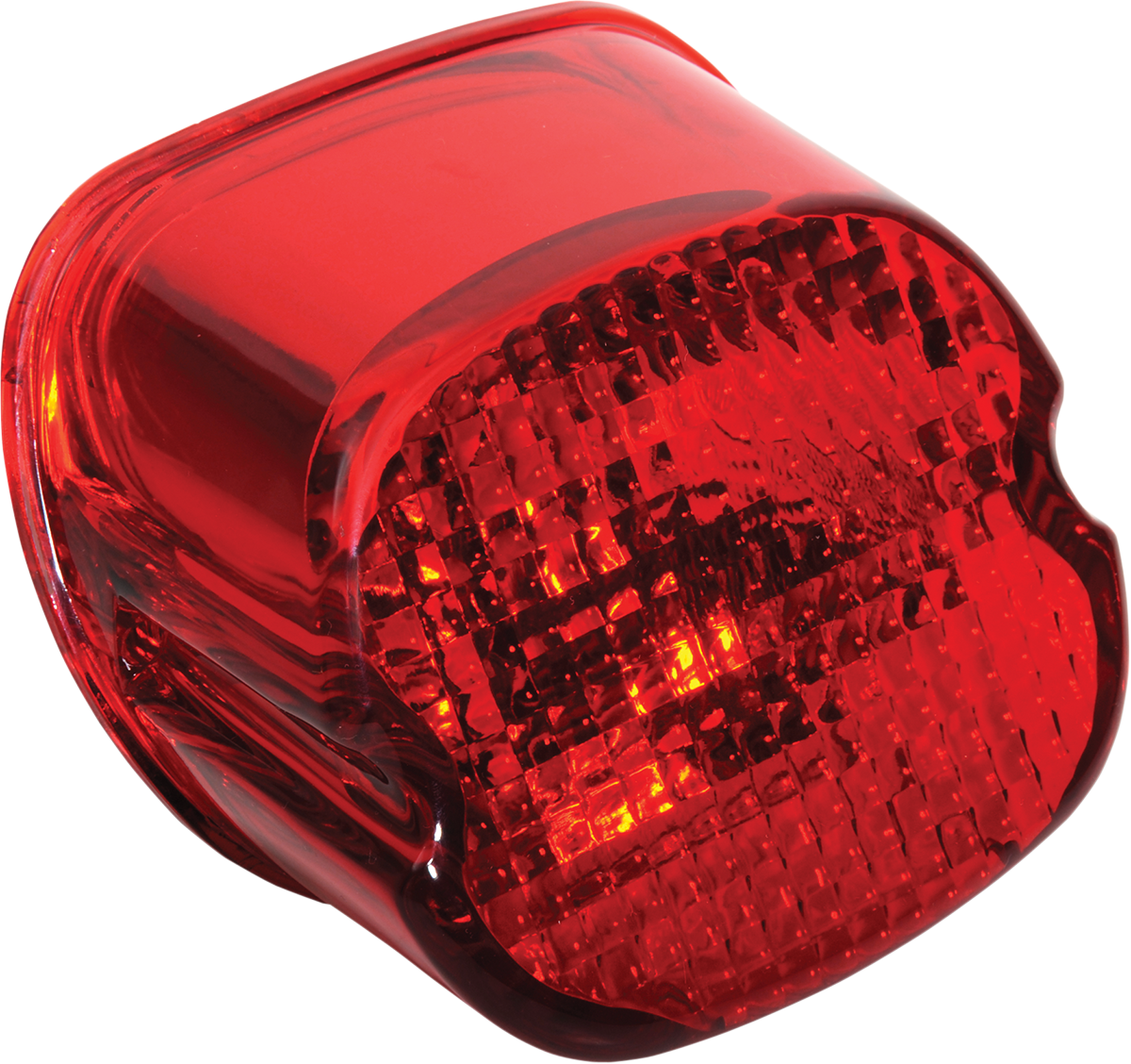 Drag specialties Taillight Lens - Bottom Tag Window - Red Harley Davidson
