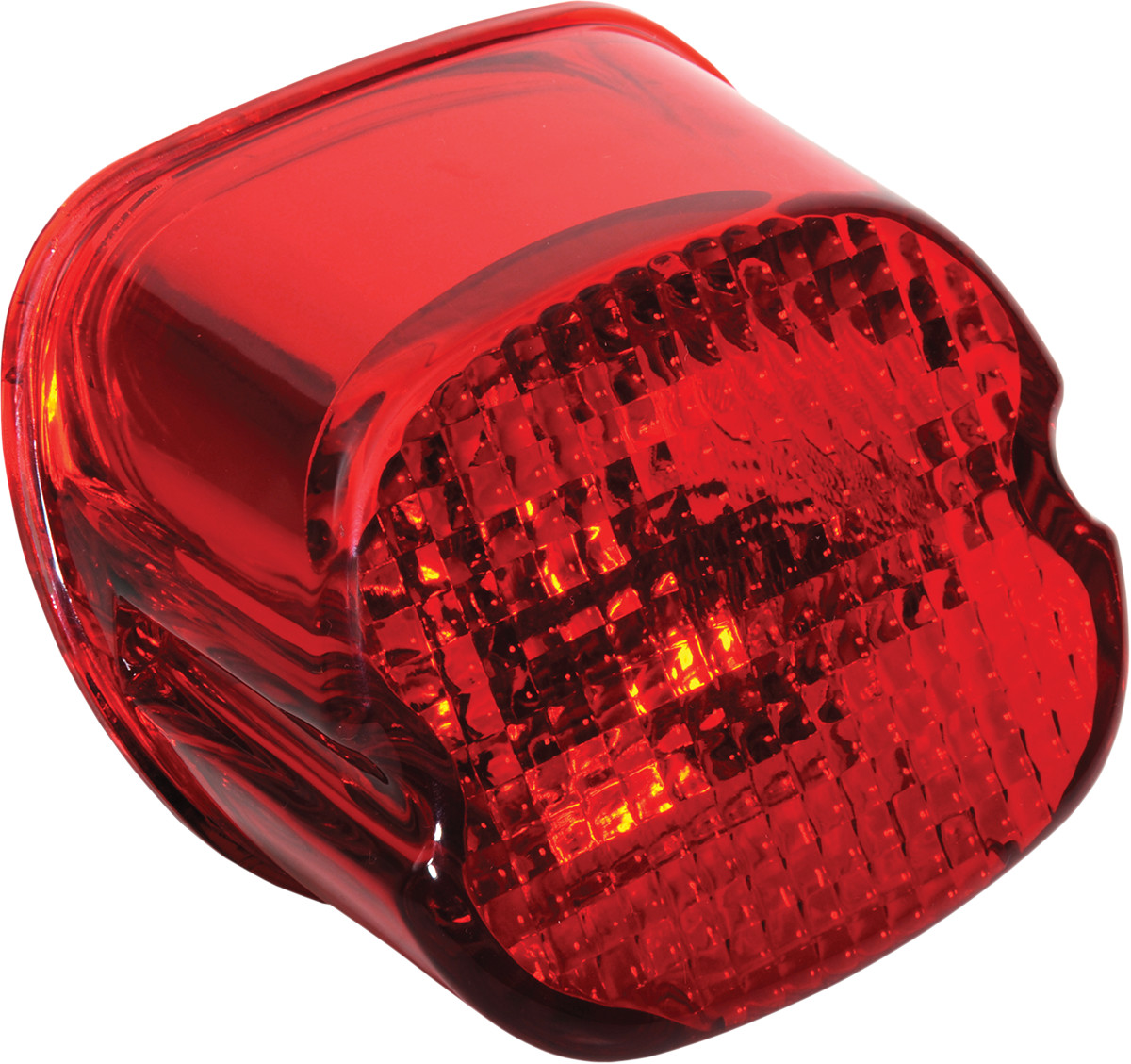 Drag specialties Taillight Lens - Bottom Tag Window - Red Harley Davidson