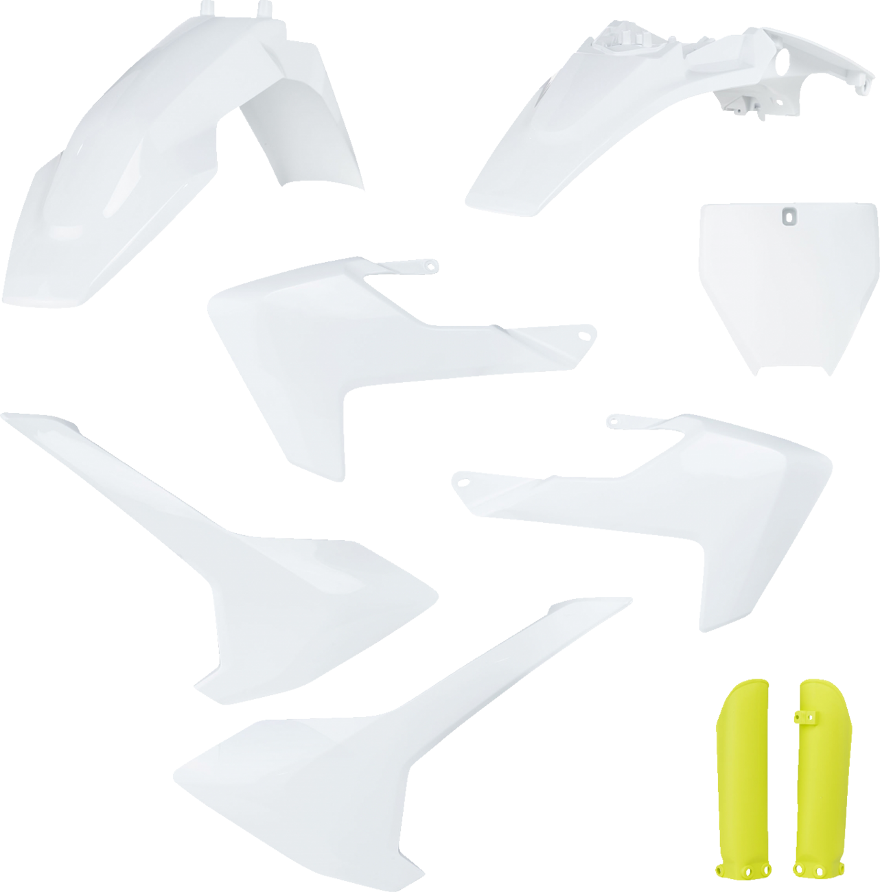 Acerbis Full Replacement Body Kit - '23-'24 OEM White/Yellow 2017-2024 Husqvarna TC65