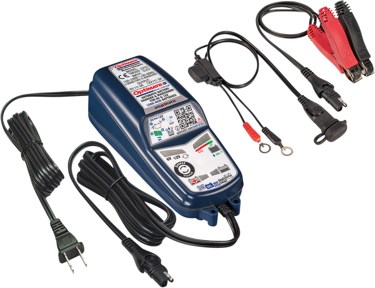 TecMate Optimate 5 Select Silver Battery Charger / Maintainer