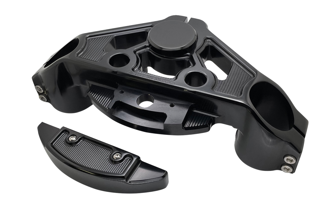 Arlen ness Triple Tree - Black - + 2" Harley Davidson
