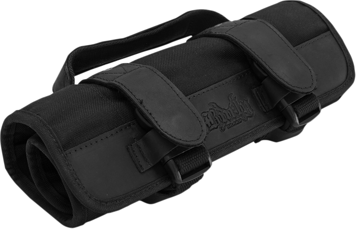 Burly Brand Black Zipper Buckle Cordura Textile Universal Motorcycle Tool Bag