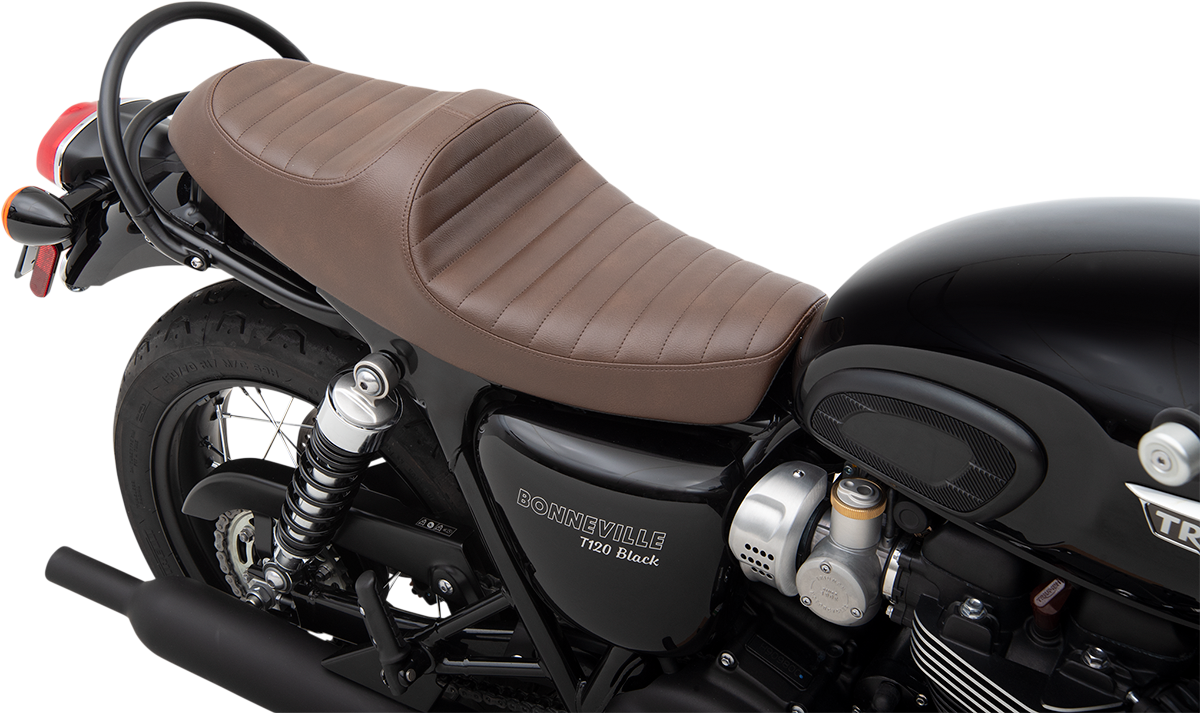 Z1r Predator III Seat - Brown - Vinyl - Classic Triumph
