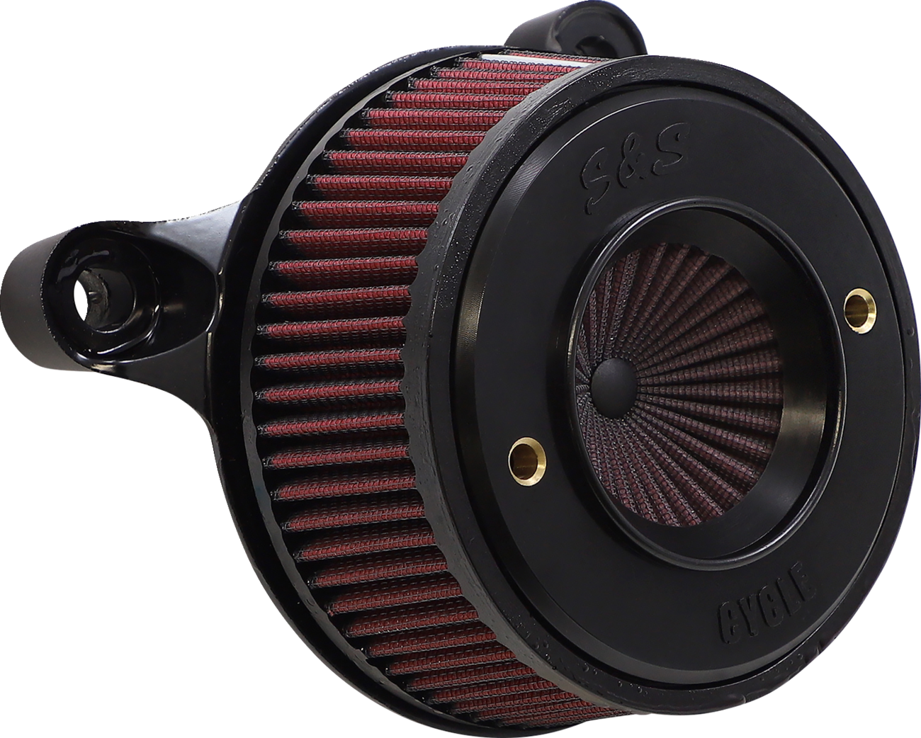 S&S Cycle Air Stinger Stealth Air Cleaner Kit 170-0716A Black Chrome Harley