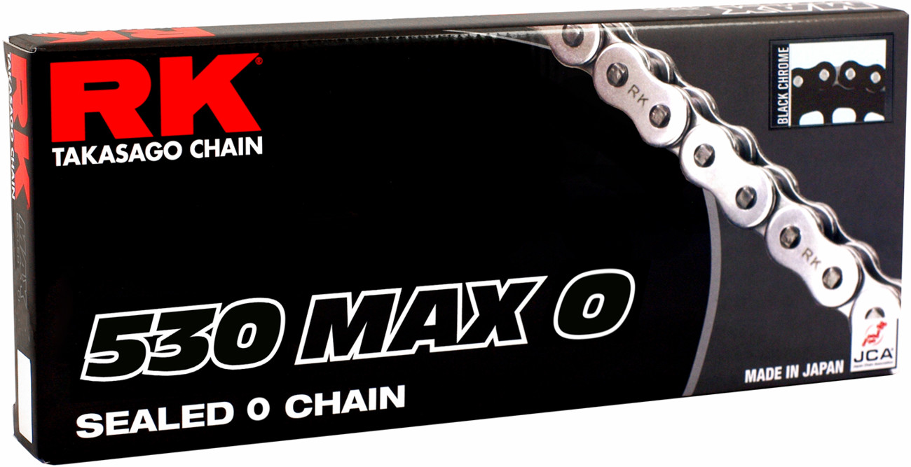 Rk 530 Max O - Drive Chain - 150 Links - Black/Chrome