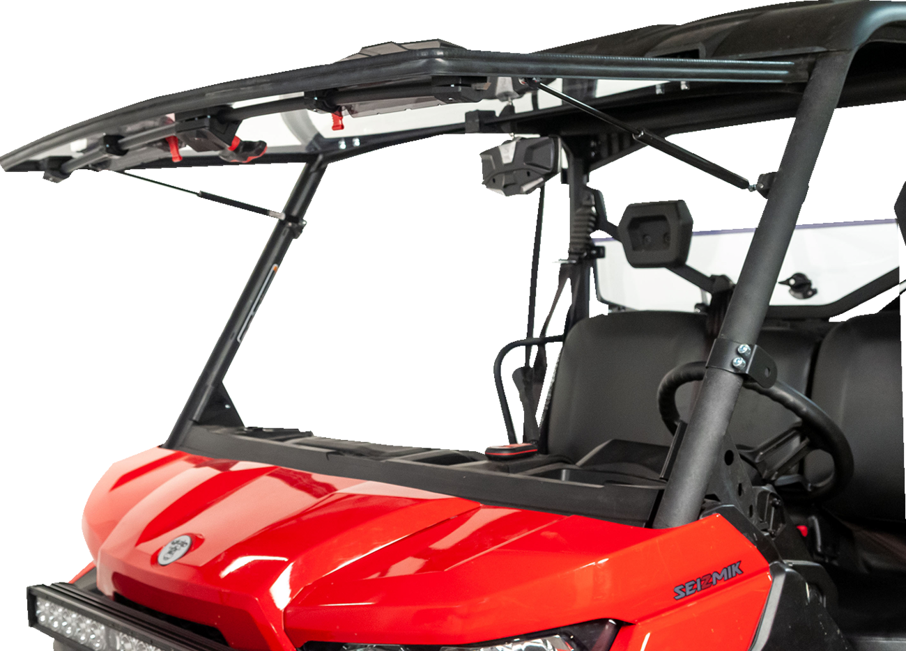Seizmik Flip-Up Windshield With Vents Can AM Defender 1000 / 800 2016-2021