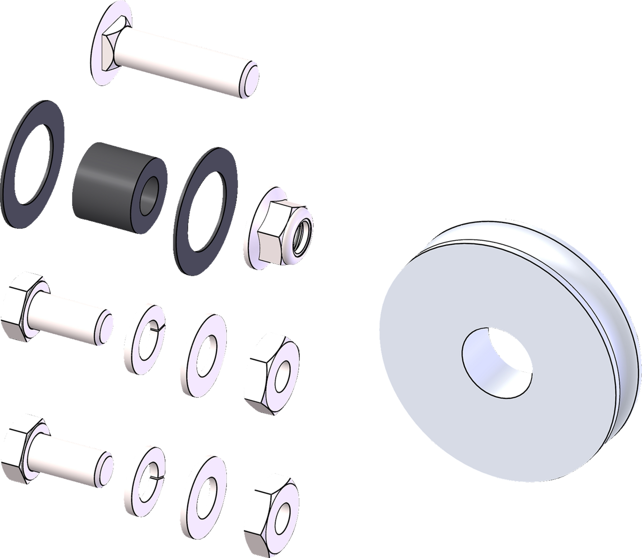 KFI PRODUCTS Manual Lift Replacement Pulley