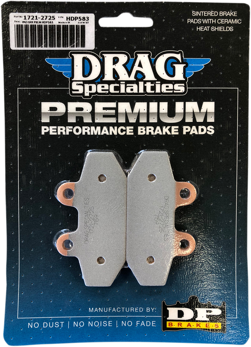 Drag specialties Sintered Metal Brake Pads - Softail Harley Davidson