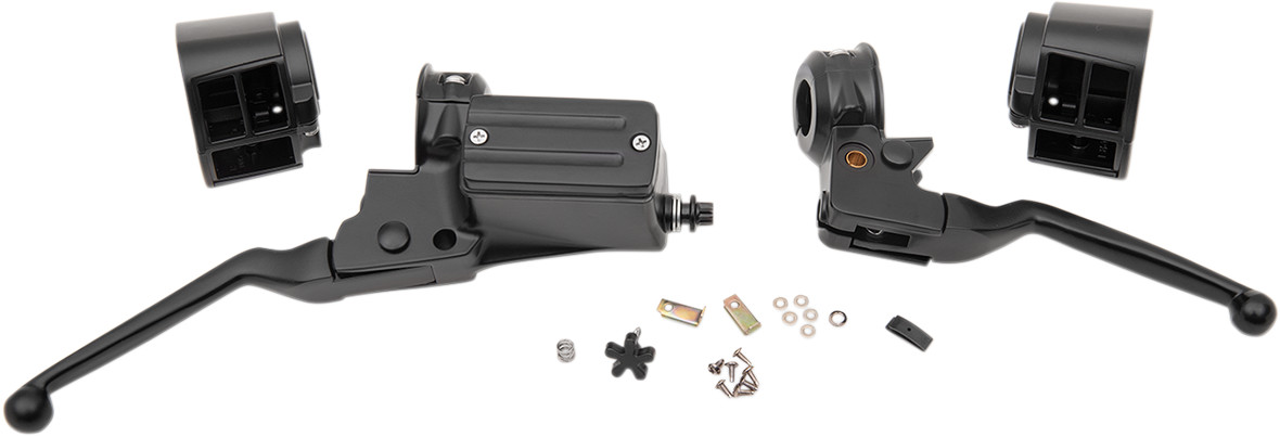 Drag specialties Handlebar Control Kit - 11/16" Master Cylinder - Black Harley Davidson
