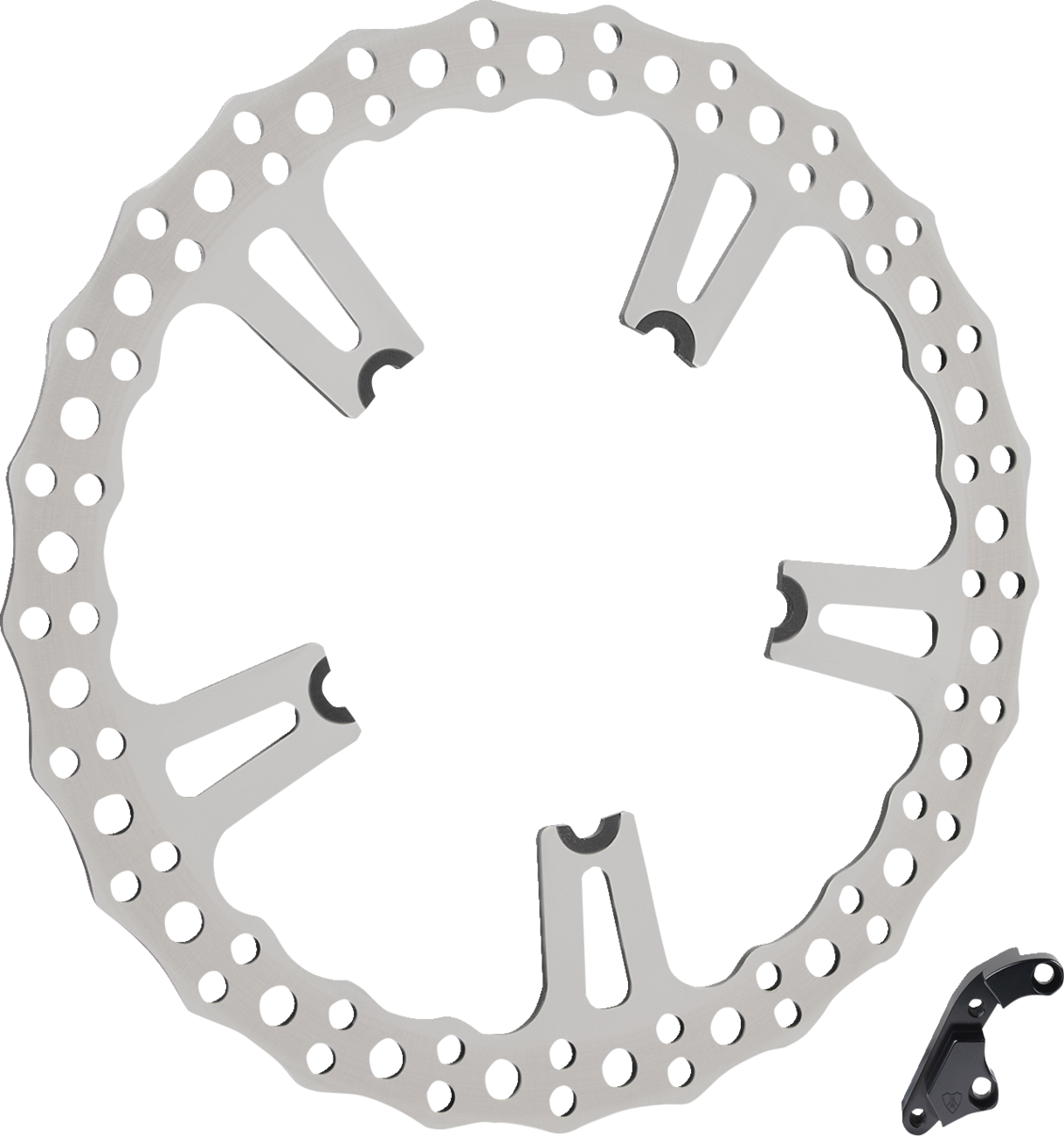 Arlen ness Jagged Brake Rotor - 15" - Right - Spoke-Mount Harley Davidson