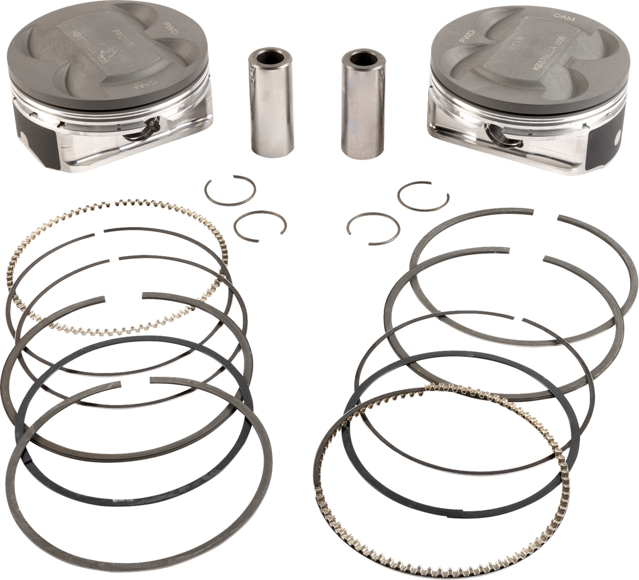 Kb performance Piston Kit - 4.250" +0.005" - 11.4:1 CR - 124" Big Bore - 107" M8 Harley Davidson