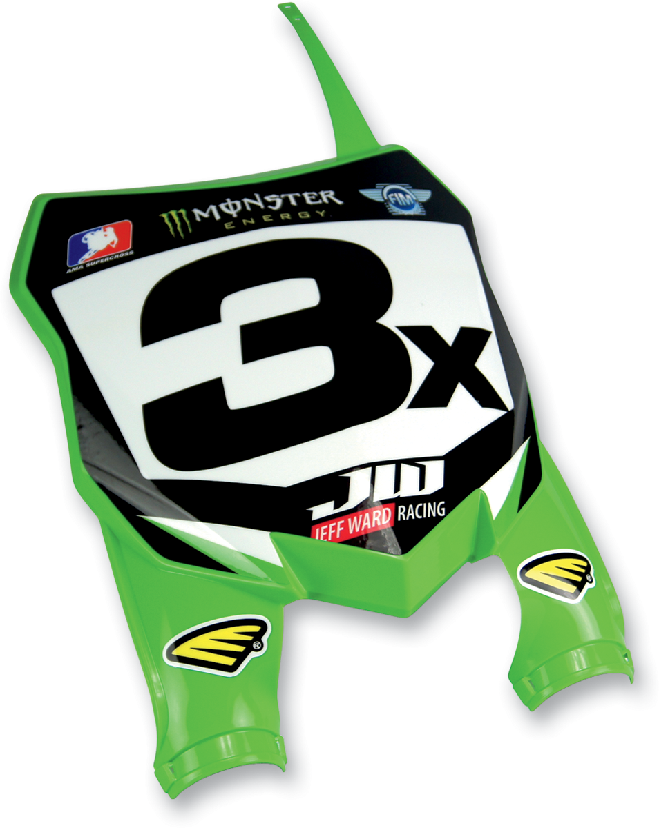 Cycra Stadium Front Number Plate Kawasaki KX250F / KX450F 2013-2016
