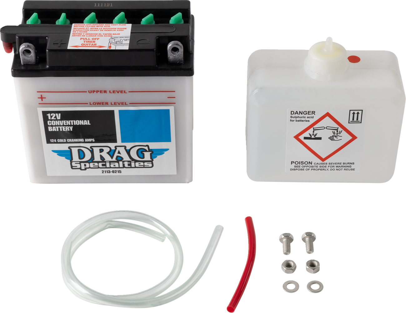 Drag specialties Battery Kit - CB7-A 1970-1978 Harley Davidson XLCH / 1971-1978 Harley Davidson FX Super Glide