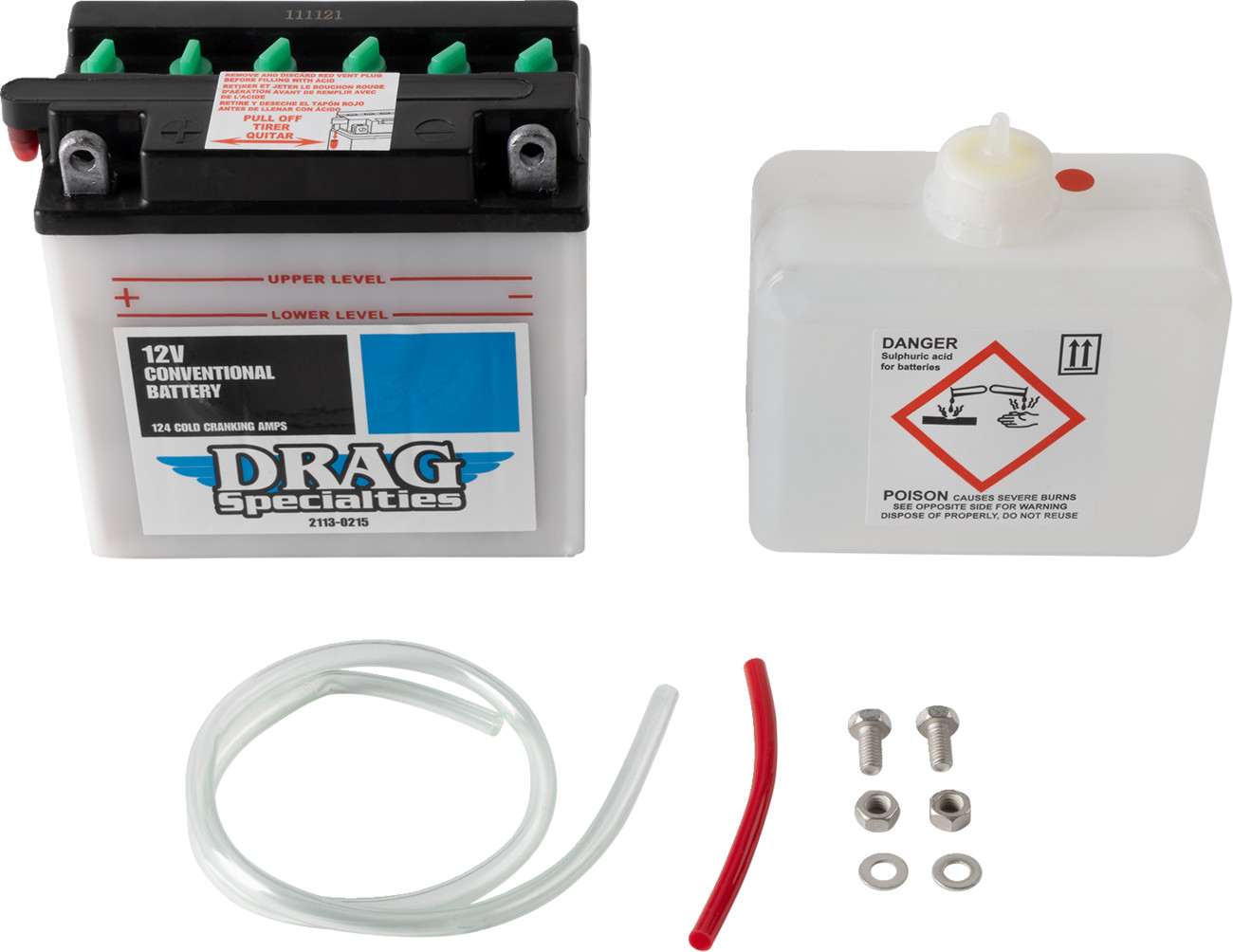 Drag specialties Battery Kit - CB7-A 1970-1978 Harley Davidson XLCH / 1971-1978 Harley Davidson FX Super Glide