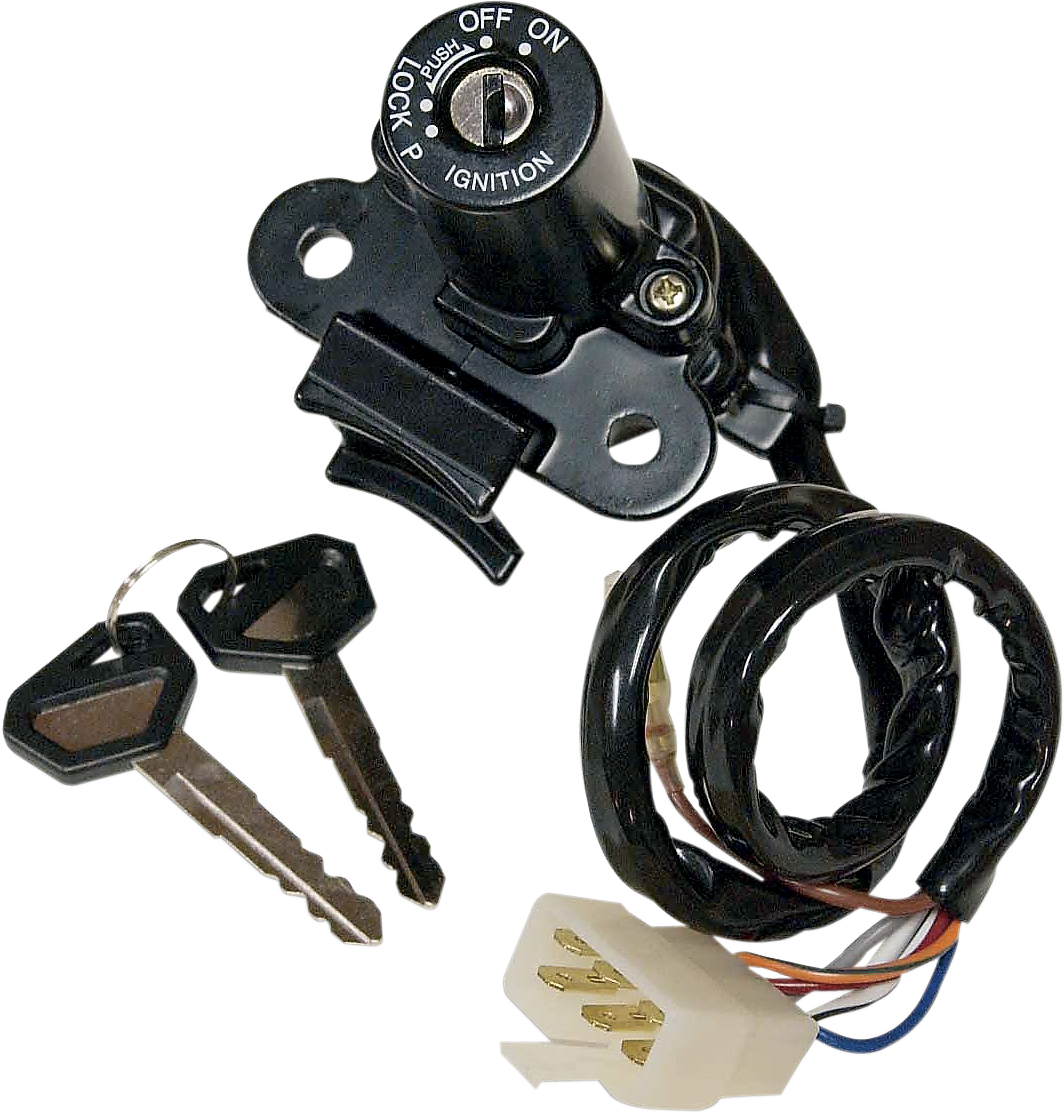 Emgo Ignition Switch 1993-1997 Kawasaki ZX600 Ninja ZX-6 / 1993-1993 Kawasaki ZX-7 Ninja / 1994-1995 Kawasaki ZX750 Ninja ZX-7