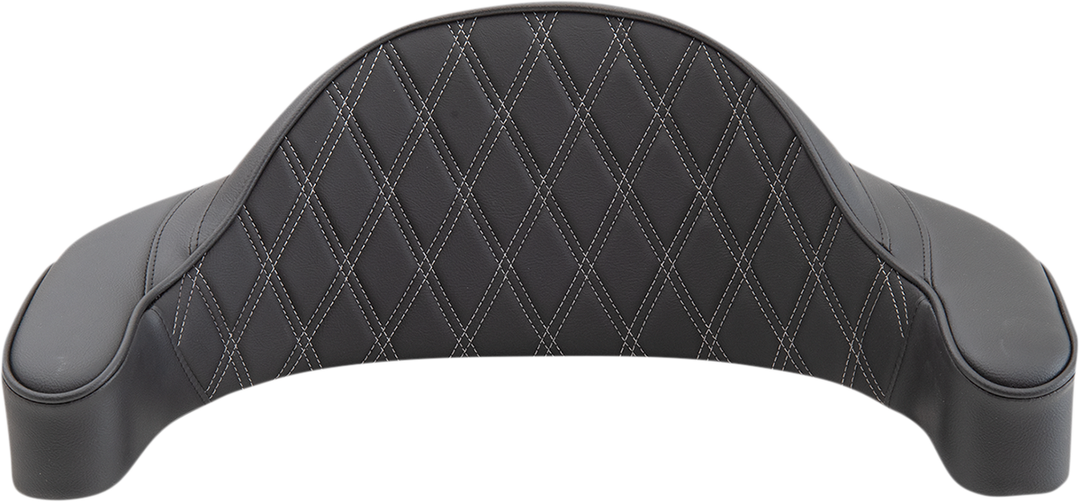 Drag specialties seats King-Pak Pad - Double Diamond - Silver Thread Harley Davidson