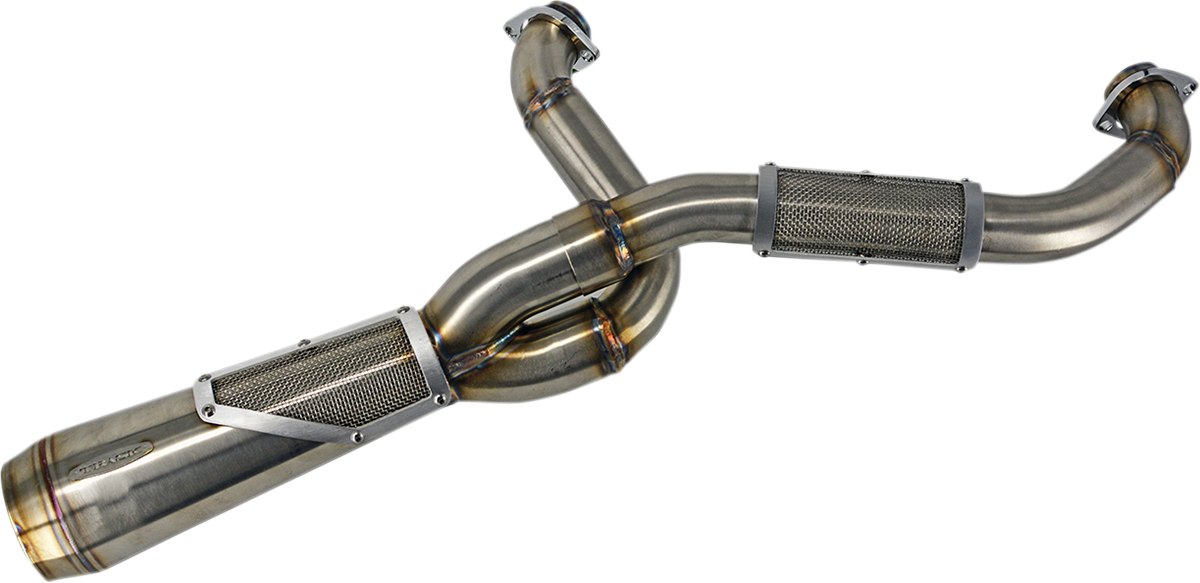 Trask Big Sexy Brushed 2-1 Motorcycle Exhaust 17-20 Harley M8 Touring FLHX FLHR