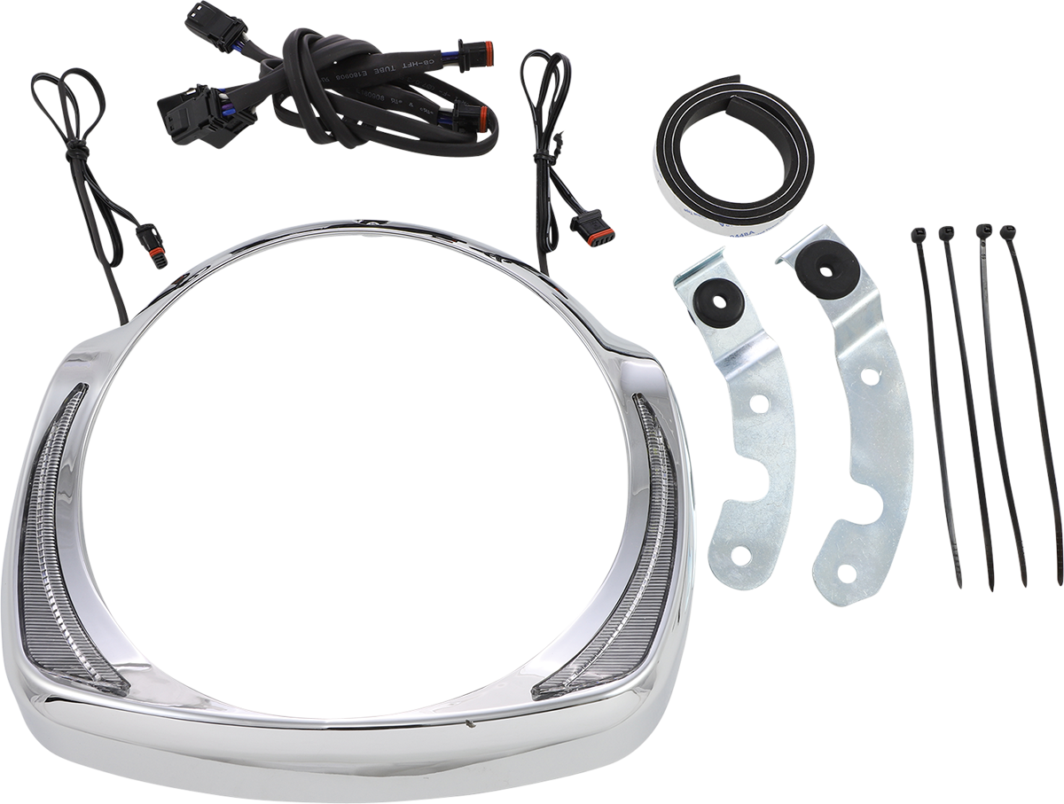 Ciro Headlight Bezel - Chrome Harley Davidson