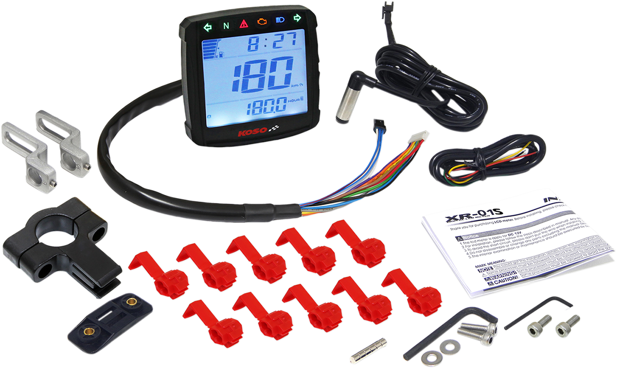 Koso north america XR-01S Speedometer - 2.94" L x 3.05" W x 0.94" D