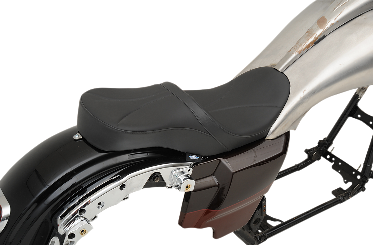 Drag specialties seats Low Touring Seat - Mild Stitched - Razorback Tanks - FL '10-'23 Harley Davidson